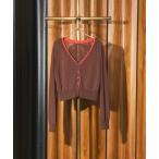 カーディガン KNITTED RIB CARDIGAN レディース