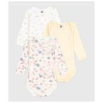 ショッピングロンパース ベビー服 ロンパース 長袖ボディ３枚組