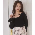 ニット セーター off shoulder flare sleeve knit / オフショルフレアスリーブニット レディース