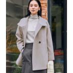 コート アウター スタンドコクーンコート レディース