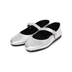  балетки туфли-лодочки JAVERFLEX: металлик кожа обувь 