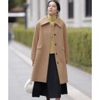 ステンカラーコート コート ウールモッサステンカラー コート レディース