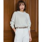 ニット セーター 「洗える」ウールカシミヤラメ ドルマンスリーブ ニット レディース