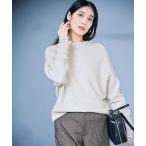 ショッピングラメ ニット セーター 「洗える」ウールカシミヤラメ ドルマンスリーブ ニット レディース