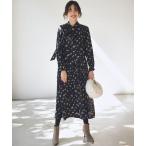ワンピース ギャザーライトデシンボウタイ付き ワンピース