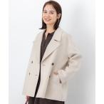 コート アウター ダブルブレストリバー コート レディース