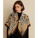  палантин muffler [ NOLITA /no Lee ta] 2 цвет развитие Zebra рисунок большой размер шарф 90×90cm... полиэстер палантин женский 