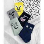  носки [ NOLITA /no Lee ta]5 пар комплект носки женский мужской унисекс интересный лицо иллюстрации носки 22-25cm женский 