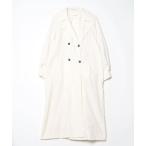 「FREAK'S STORE」 トレンチコート フリ- オフホワイト レディース