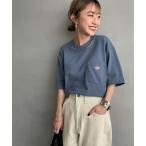 「DANTON」 半袖Tシャツ S サックスブルー レディース