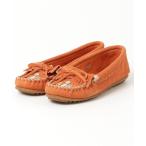 「Minnetonka」 モカシンシューズ 7 オレンジ レディース
