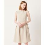 「TOCCA」 ノースリーブワンピース 0 ベージュ レディース
