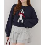 ショッピングアンドミー ニット セーター ネコ＆イヌアソートニット レディース