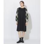 ワンピース 「Meシリーズ」スリーブチェックワンピース