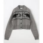 ニット セーター BASICKS/ベイシックス Heart Nordic Short Cardigan / S4.5-0805W / ノルディック柄