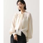 ブラウス シャツ ＬＵシアー花ジャガードタイブラウス レディース