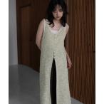 「hellam」 ニットベスト FREE グリーン レディース