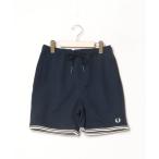 「FRED PERRY」 ハーフパンツ S ネイビー レディース