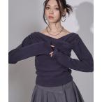 tシャツ ギャザーカシュクールトップス 