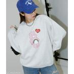 トレーナー スウェット PUBLUX/パブリュクス CareBears(TM)/ケアベア(TM) フロント プリント クルーネックスウェット　限定展開