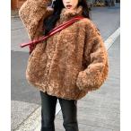 ブルゾン アウター ルーズボアジャケット レディース