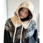 ニット帽 ニットキャップ ノルディックフードウォーマー/バラクラバ レディース