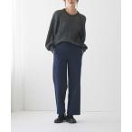 パンツ Tuche/トゥシェ　ワイドパンツ　ウールライク裏起毛 ストレッチ レディース