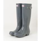 「HUNTER」 レインブーツ 38 グレー レディース