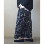 パンツ ドット イージーワイドパンツ レディース