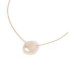 ネックレス ラウンドプレートネックレス レディース