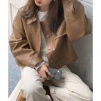 ブルゾン アウター 合皮ライダースジャケット レディース