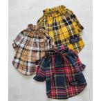 犬 服 「lalalamarron」綿麻タータンチ