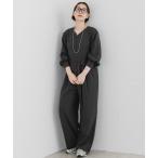 サロペット オーバーオール 「UR TECH SMOOTHLUXE」F by ROSSO　ハーフZIPジャンプスーツ レディース
