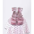 パンプス ベロアリボンパンプス