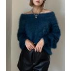 ショッピングオフショルダー ニット セーター 「マルチWAYで使える」スリーピーシャギープルオーバー/ニット レディース