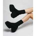 ブーツ 「 IMARI / イマリ 」 厚底 ソックス ブーツ # レディース