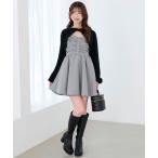 ショッピングワンピ ワンピース ふわふわニット×ミニワンピセット