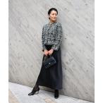 ショッピングスパンコール ジャケット ノーカラージャケット スパンコールミックス ツイードジャケット レディース