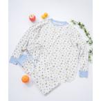 ルームウェア 部屋着 レトロ調ワッフルルーム上下 / 長袖上下２点セット / ブランドロゴ総柄 / ワンマイルウェア レディース