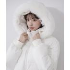 ダウンコート ダウンジャケット 「 フード取り外し可能２ＷＡＹ 」フェイクファーフードショートダウンジャケット ／ 2WAY fake fur hoo