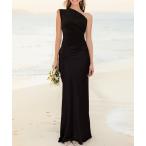 ショッピングドレス ドレス 異素材ドッキングナロードレス