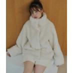 ブルゾン アウター プードルボアブルゾン レディース