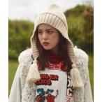 ショッピングニット帽 ニット帽 ニットキャップ Amina/アミナ ニットキャップ ユキノミミツキキャップ ニット帽 防寒 CJNP6302 レディース メンズ