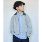 カーディガン  「KIDS」「FOX×TYPY」配色襟付きワンポイント裏毛スナップカーディガン キッズ 子供服 男の子 女の子