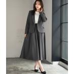 セットアップ テーラードジャケット フレアスカート ロング ミモレ丈 セットアップ スーツセット スカートスーツ レディース カジュアル スーツ フォ