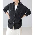 ショッピングVita ブラウス シャツ エステルスパン両ポケジャケットシャツ レディース