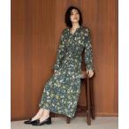 ワンピース カスリフラワーティアードワンピース