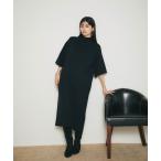 ワンピース シアバタータートルニットワンピース