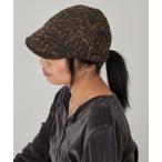ショッピングハンチング 帽子 ベレー帽 レオパードハンチング レディース