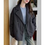 ジャケット テーラードジャケット 綺麗めデザインに落とし込んだ中綿コート レディース